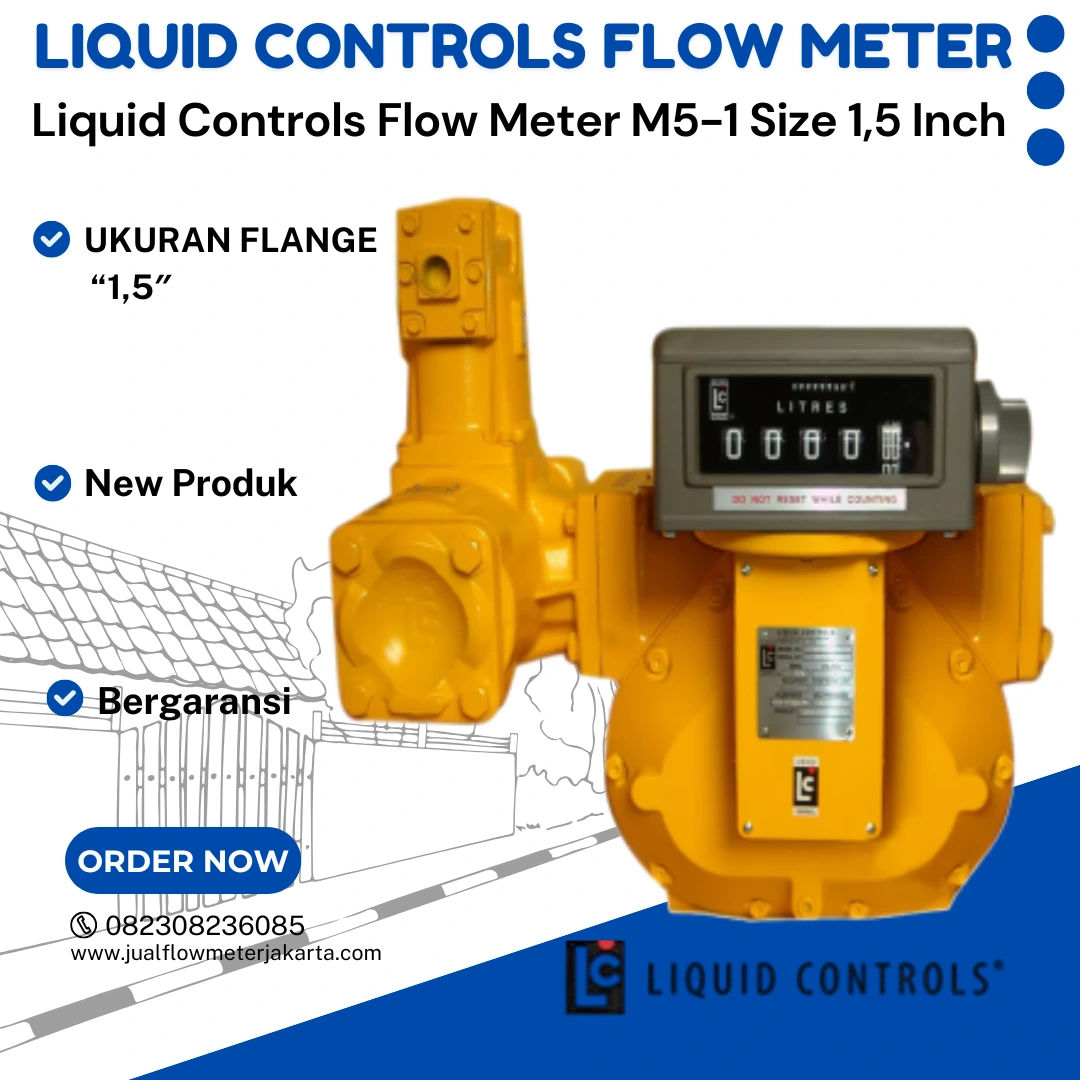 Jual Flow meter Liquid Control (LC) Model M5-1 Size 1.5 Inch