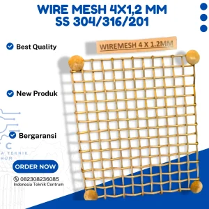 Wire Mesh 4 X 1,2 mm SS 304/316/20