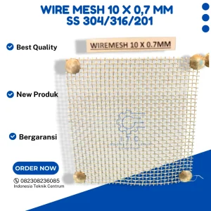Wire Mesh 10 X 0,7 mm SS 304/316/20