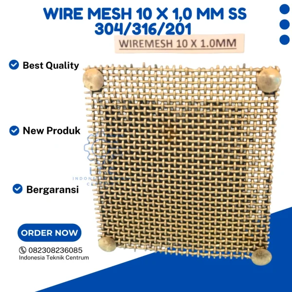 Wire Mesh 10 X 1,0 MM SS 304/316/201