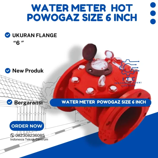 Water Meter Hot Powogaz 6 inch