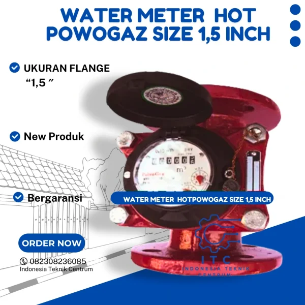 water meter Hot Powogaz size 1,5 inch