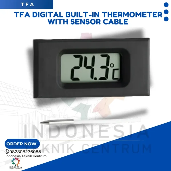 TFA Digital Built-in Thermometer with Sensor Cable