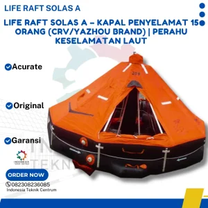 Life Raft SOLAS A – Kapal Penyelamat 15 Orang (CRV/Yazhou Brand) | Perahu Keselamatan Laut