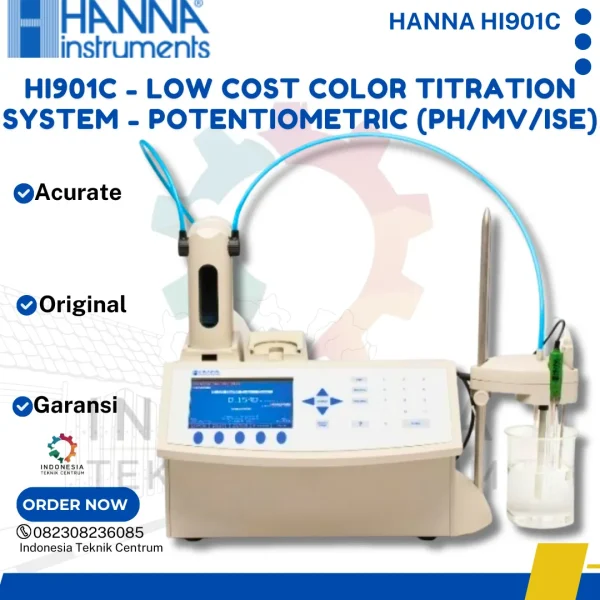 HI901C - Low Cost Color Titration System - Potentiometric (pH/mV/ISE)