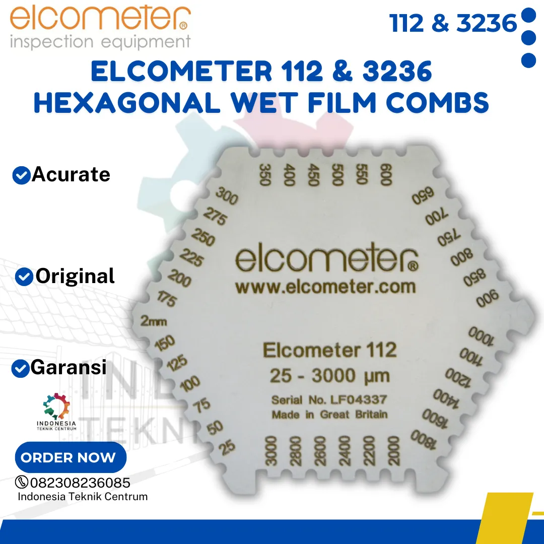 Elcometer 112 & 3236 Hexagonal Wet Film Combs