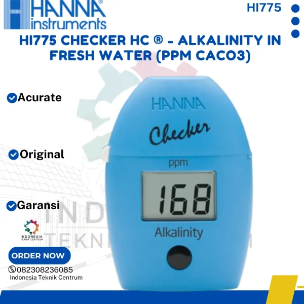 HI775 Checker HC ® - Alkalinity in fresh water (ppm CaCO3)