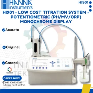 HI901 - Low Cost Titration System - Potentiometric (pH/mV/ORP) Monochrome Display
