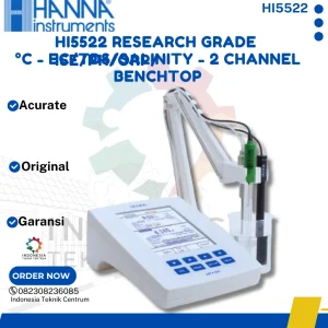 HI5522 RESEARCH GRADE ISE/pH/ORP/°C - EC/TDS/Salinity - 2 Channel Benchtop