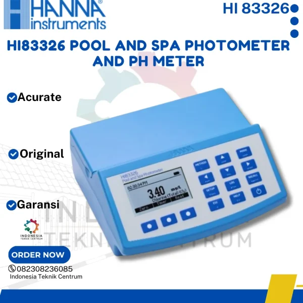 HI83326 Pool and Spa Photometer and pH Meter