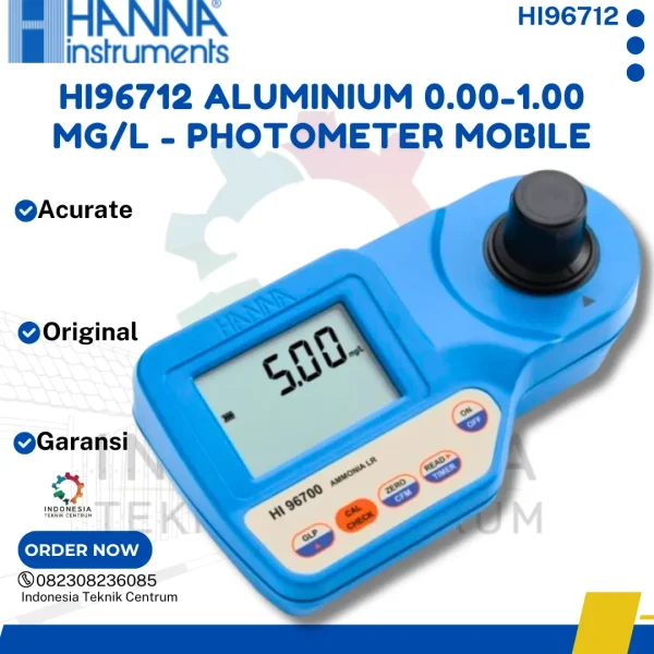 HI96712 Aluminium 0.00-1.00 mg/L - Photometer mobile