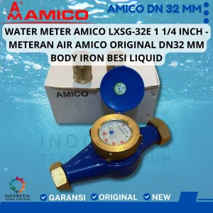 Water Meter Amico LXSG-32E 1 1/4 Inch - Meteran Air Amico Original DN32 MM Body Iron Besi Liquid