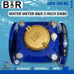 Water Meter BR 3 Inch Flow Meter DN80 Meteran Air