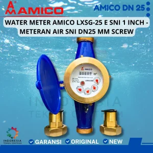 Water Meter Amico LXSG-25 E SNI 1 Inch - Meteran Air SNI DN25 MM Screw